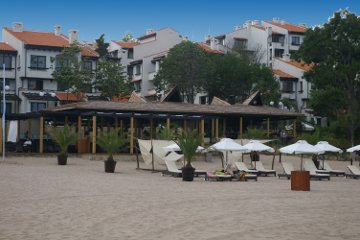 Oasis beach bar and restaurant.